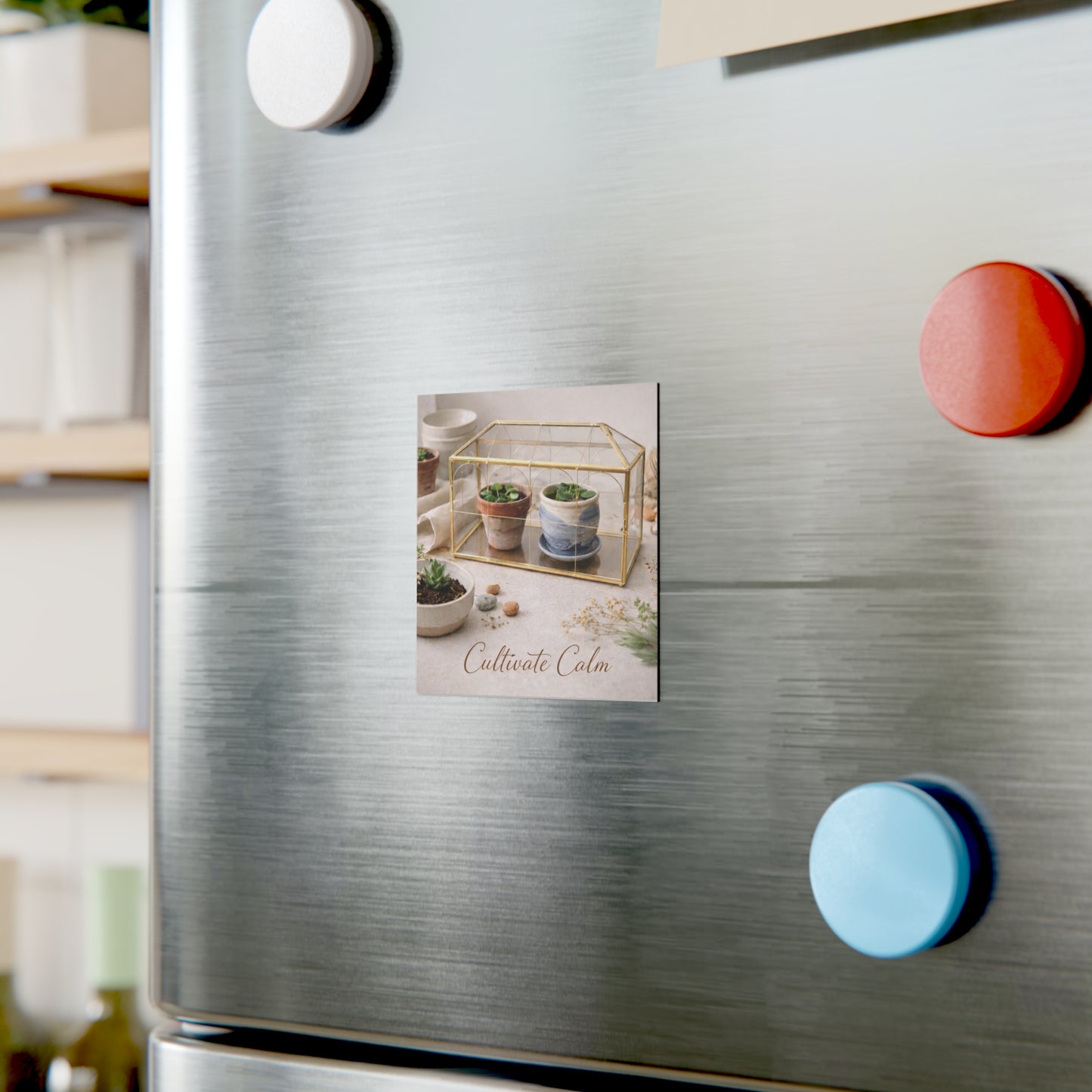 Cultivate Calm – Botanical Terrarium Plant Lover Magnet