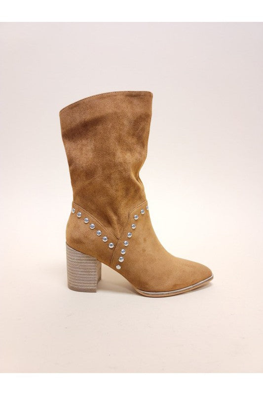 BRIGITTA-MIDI BOOTS - - The Queens Hanger Boutique -