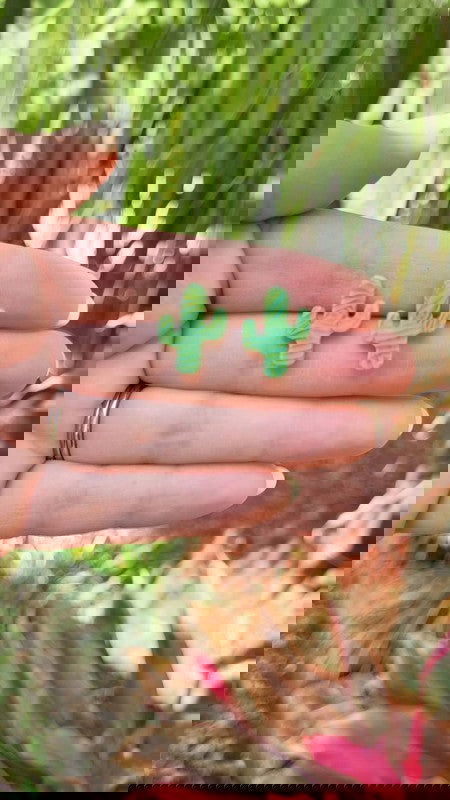 Cactus Studs - - The Queens Hanger Boutique -