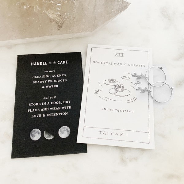 Charm Taiyaki Fish Hoops - - The Queens Hanger Boutique -