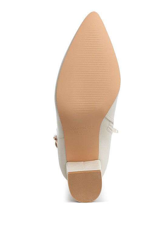 Conchos Belt Detail Block Heel Boots - - The Queens Hanger Boutique -