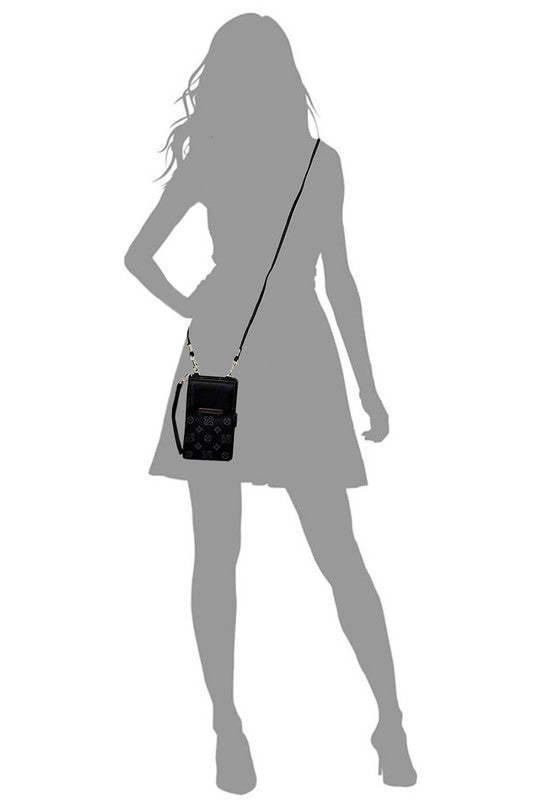 Crossbody Cell Phone Case Bifold Wallet - - The Queens Hanger Boutique -