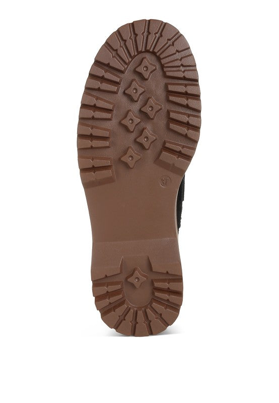 Cuckatoos Chunky Suede Oxford Loafers - - The Queens Hanger Boutique -