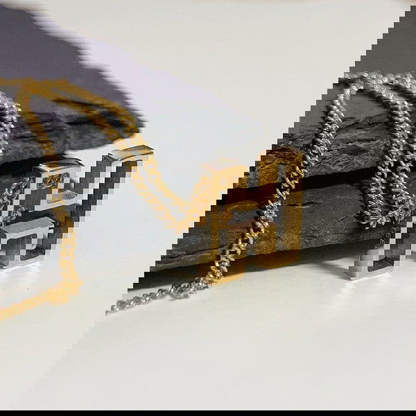 Cutout Initial Personalized Necklace - - The Queens Hanger Boutique -