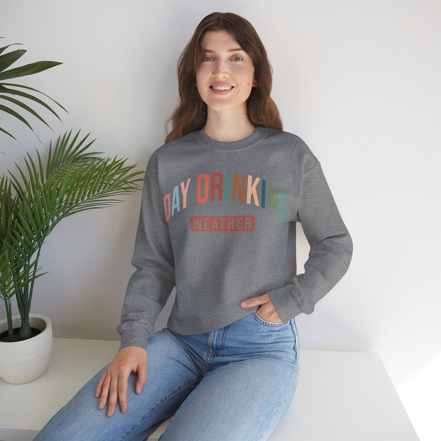 Day Drinking Crewneck - The Queens Hanger Boutique