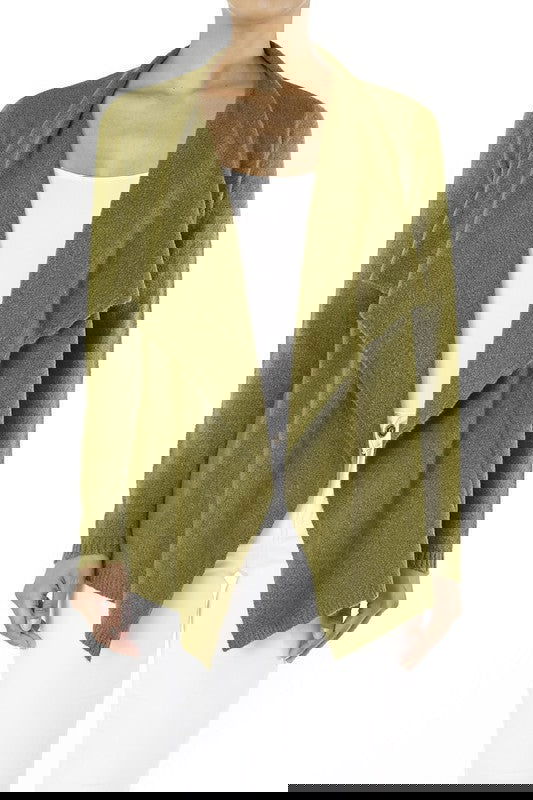 Draped Stylish Cape Sweater Cardigan - The Queens Hanger Boutique