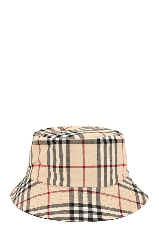 Fall Favorite Plaid Bucket Hat - - The Queens Hanger Boutique -