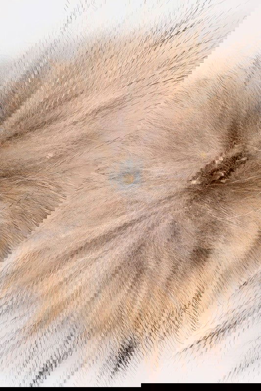 Faux Fur Pom Cotton Slouchy Beanie - - The Queens Hanger Boutique -