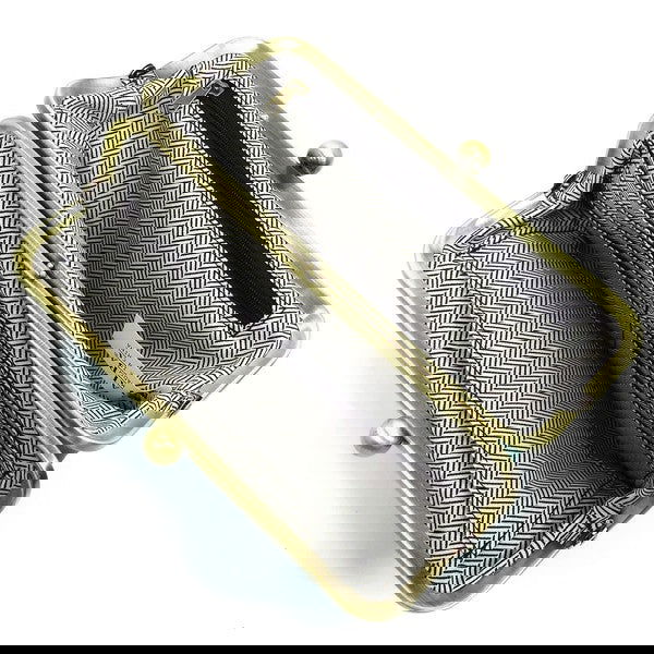 Faux Vegan Leather Lock Clutch Wallet - - The Queens Hanger Boutique -