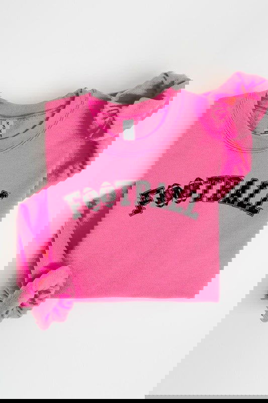 Football Graphic Fleece Sweatshirts - - The Queens Hanger Boutique -