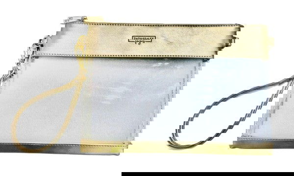 Gold Clear Gameday Wristlet - - The Queens Hanger Boutique -