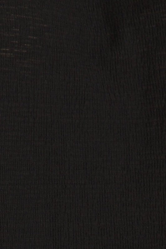 Knit 3/4 Sleeve Double Layer Ruffle Sleeve Top - The Queens Hanger Boutique