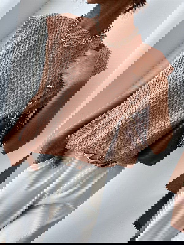 Knit Sweater Vest - - The Queens Hanger Boutique -