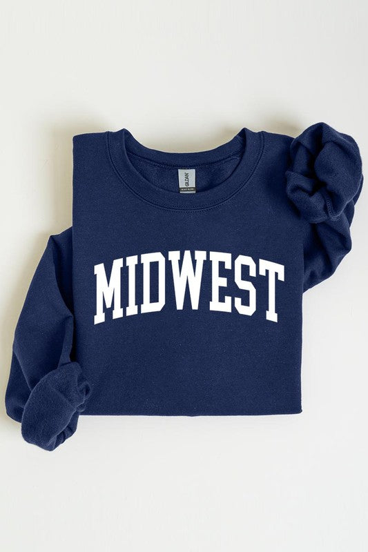 Midwest Graphic Fleece Sweatshirts - - The Queens Hanger Boutique -