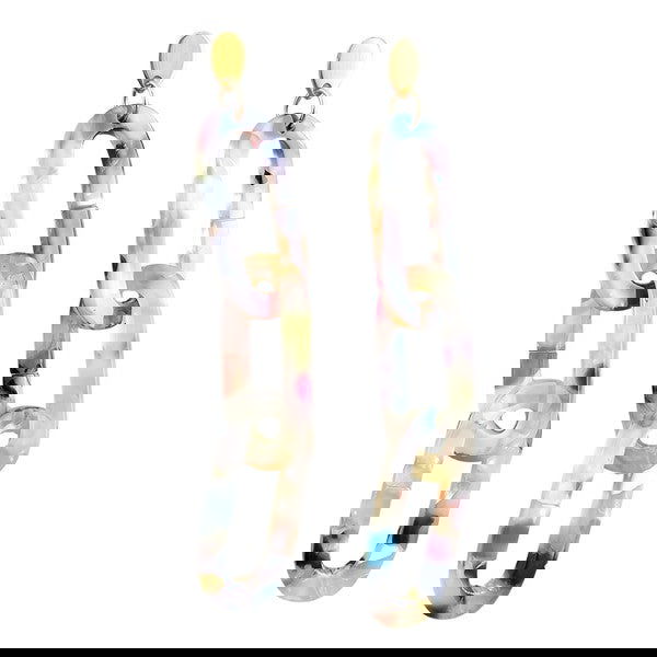 Multicolor Chain Link Earrings - - The Queens Hanger Boutique -