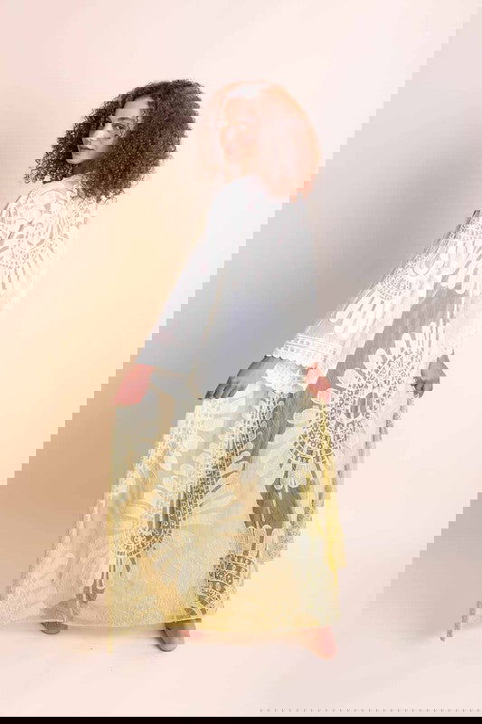 Ombre Bohemian Lace Kimono - The Queens Hanger Boutique