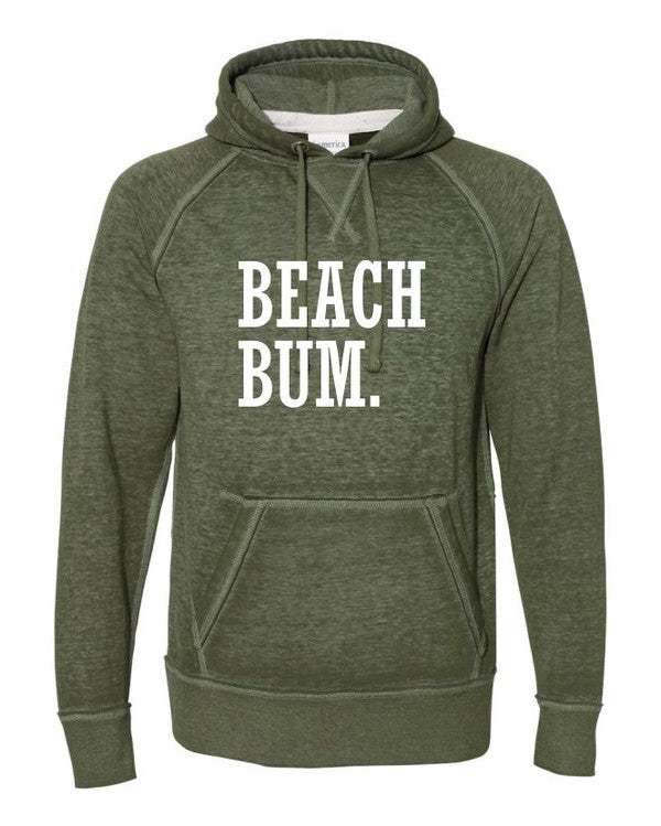 Plus Size Beach Bum Graphic Vintage Hoodie 2X-3X - The Queens Hanger Boutique