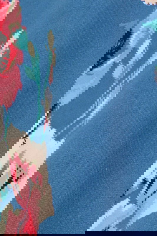 Plus Size Floral Short Sleeve Cardigan - The Queens Hanger Boutique