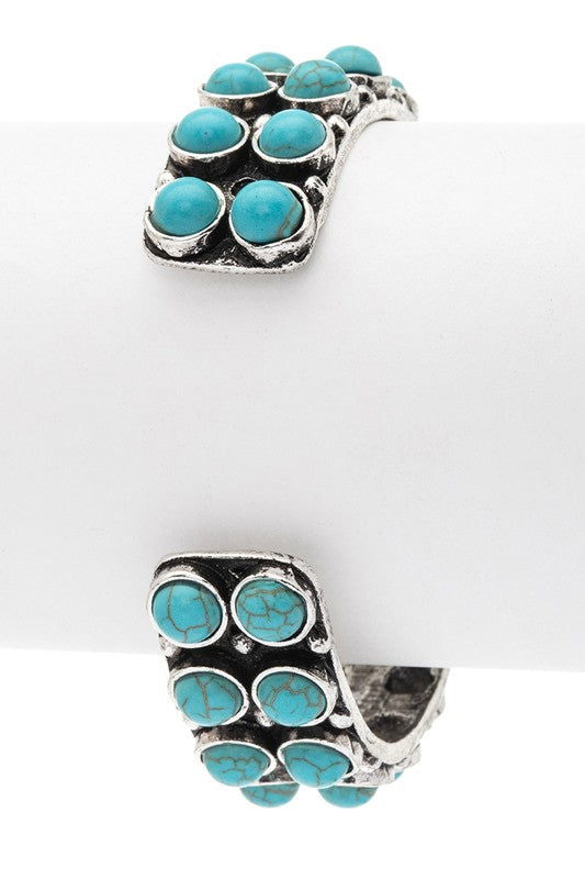 Stone Pave Open Cuff - - The Queens Hanger Boutique -