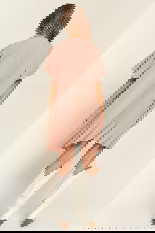 TIERED RUFFLE MINI DRESS - The Queens Hanger Boutique