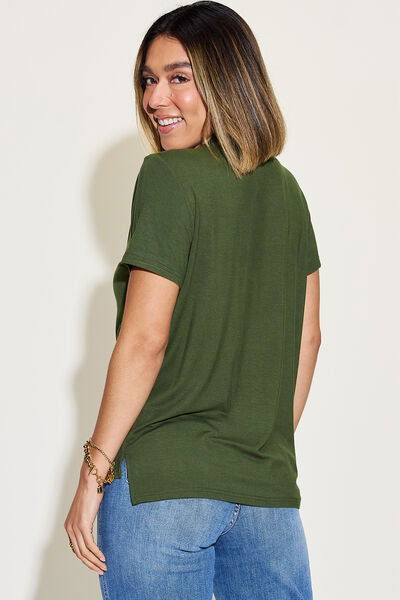 The Cascade Charm Tee in Assorted Colors Size S-3XL - The Queens Hanger Boutique