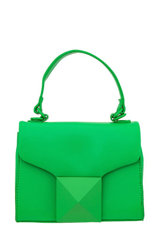 The Pyramid Clasp Handbag - The Queens Hanger Boutique