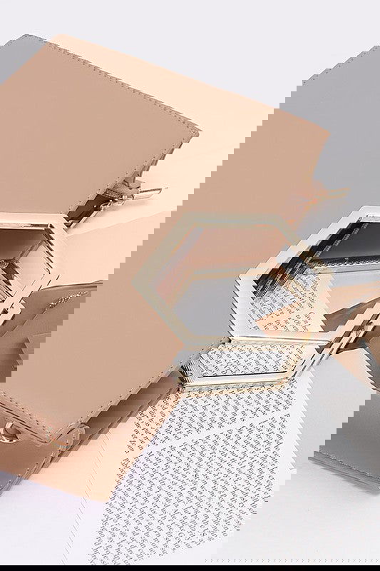 Top Handle Structured Tote Bag - - The Queens Hanger Boutique -