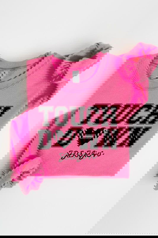 Touchdown Season Graphic Fleece Sweatshirts - - The Queens Hanger Boutique -