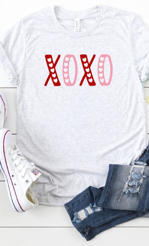 XOXO Hearts Cutout Graphic Tee PLUS