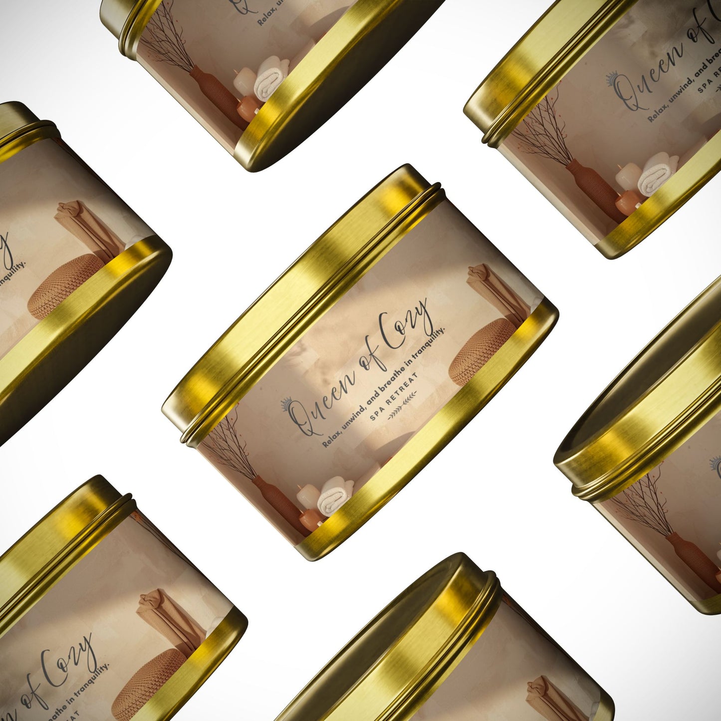 Queen of Cozy Tin Candles | Spa Retreat