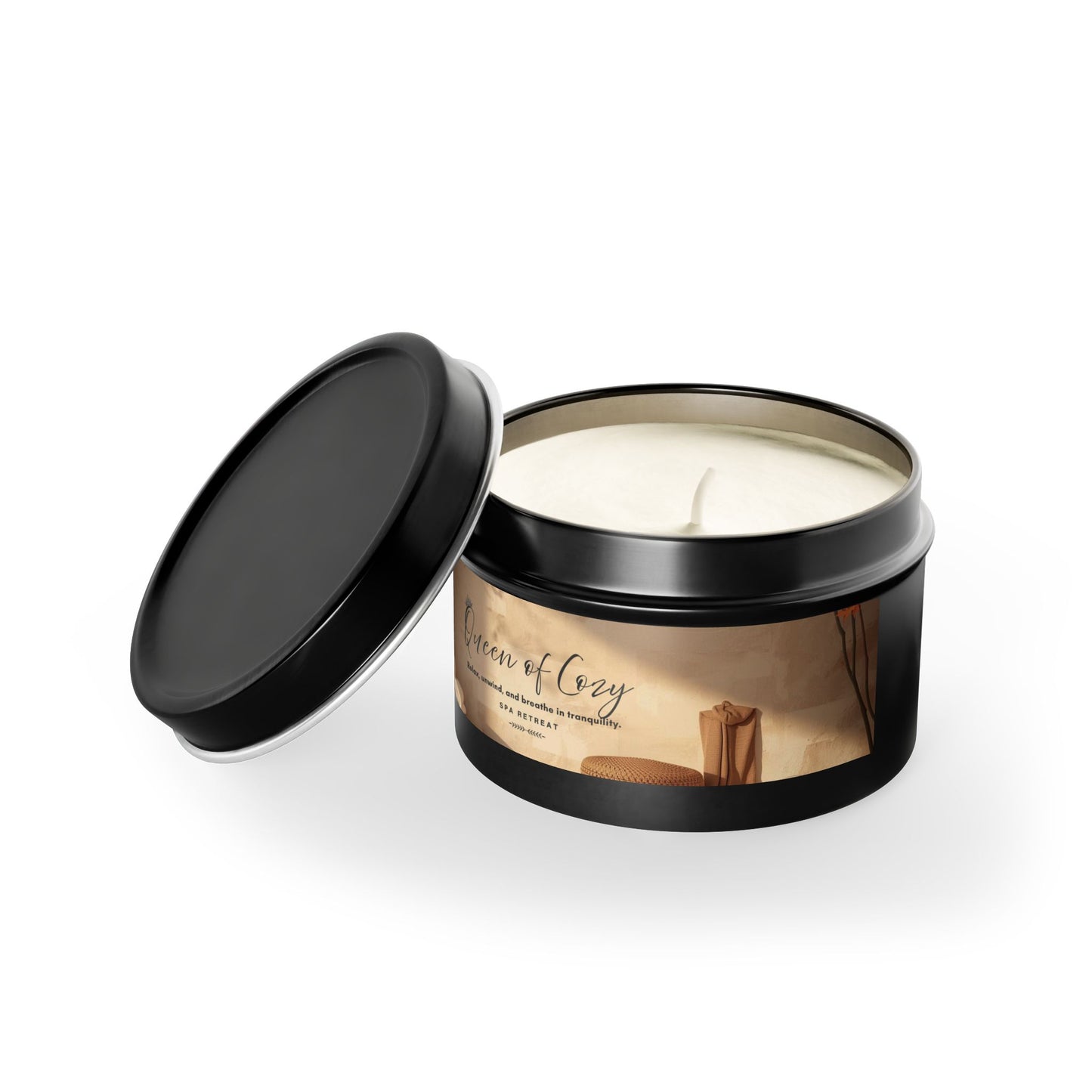 Queen of Cozy Tin Candles | Spa Retreat