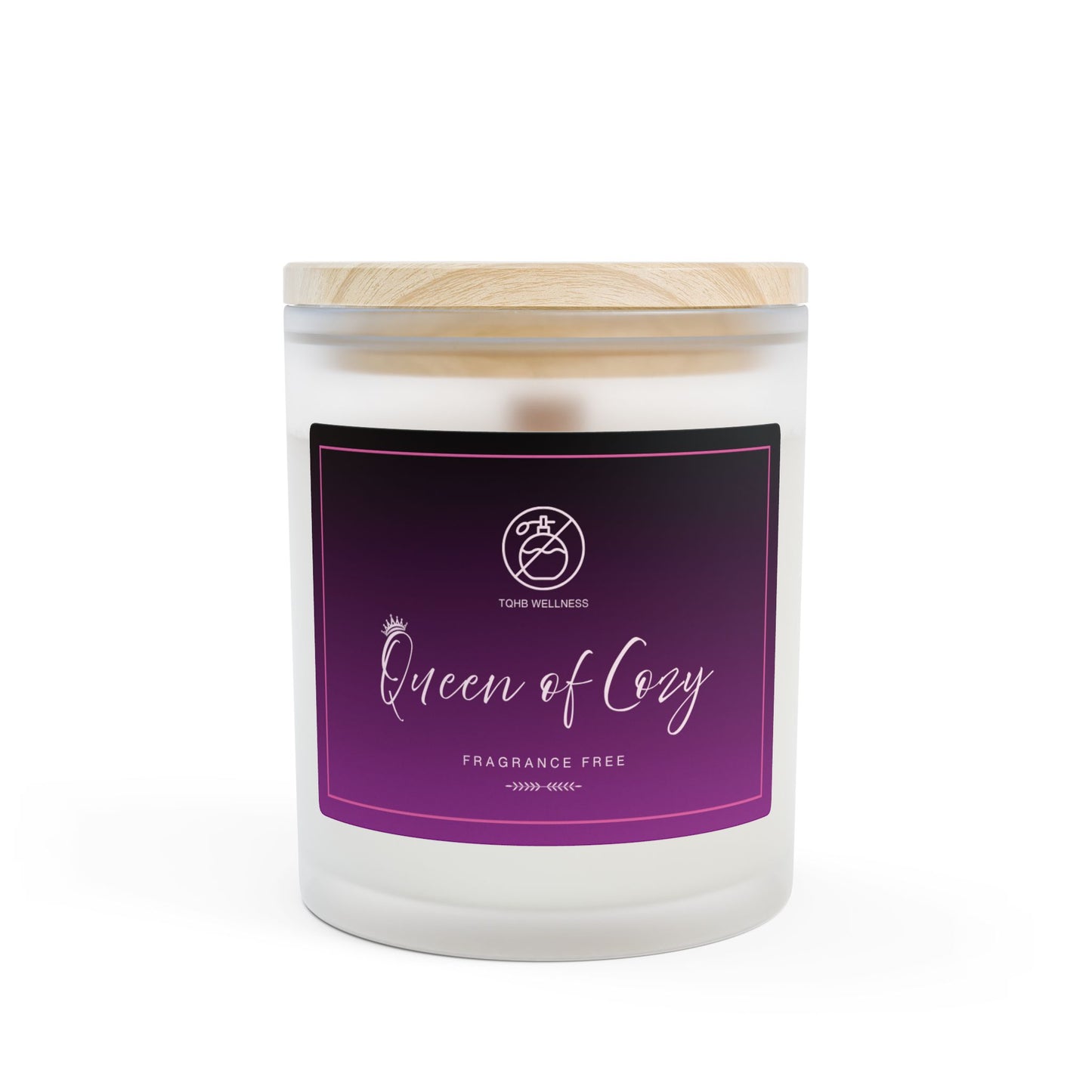 Fragrance Free Candle, Queen of Cozy