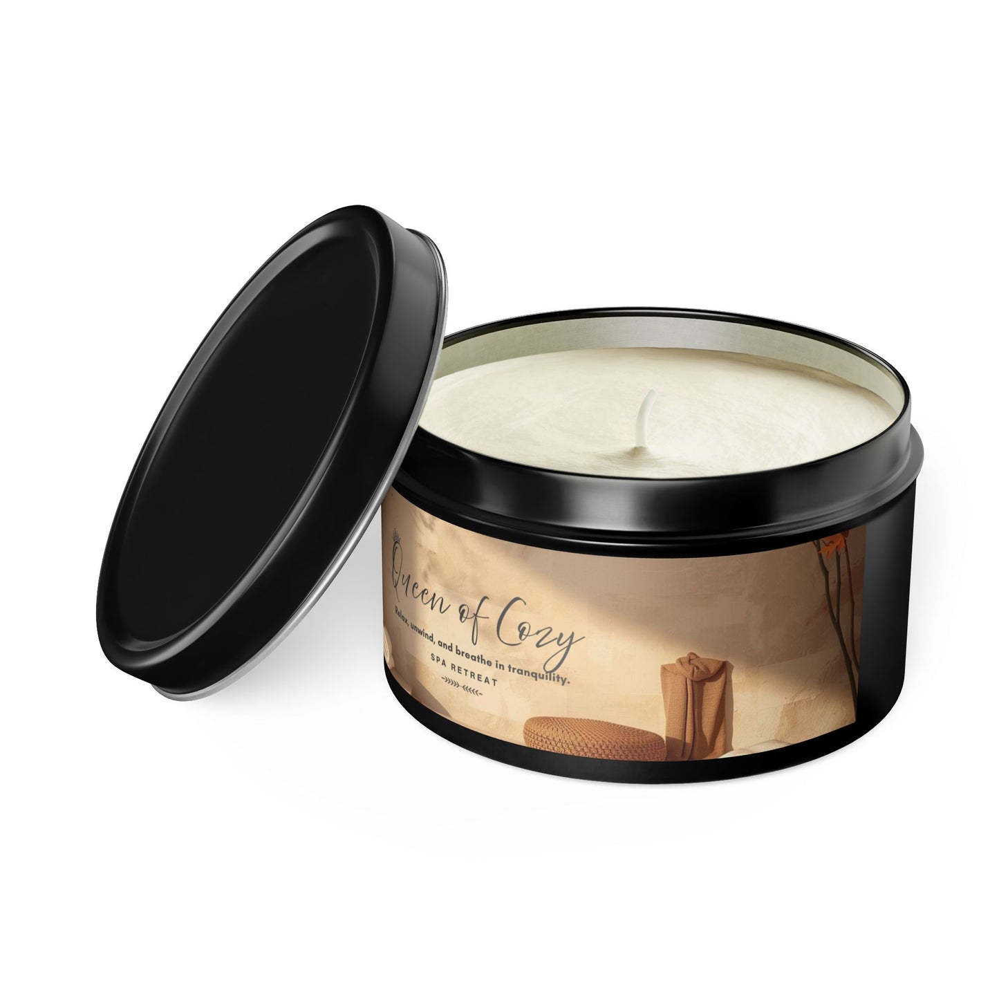 Queen of Cozy Tin Candles | Spa Retreat