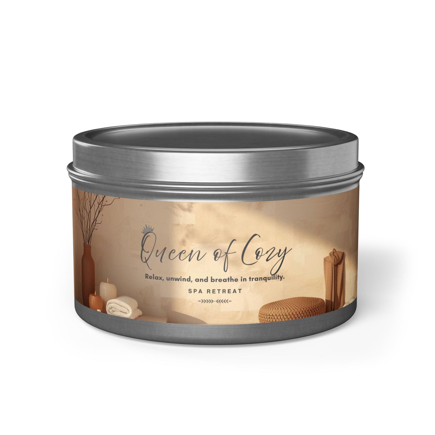 Queen of Cozy Tin Candles | Spa Retreat