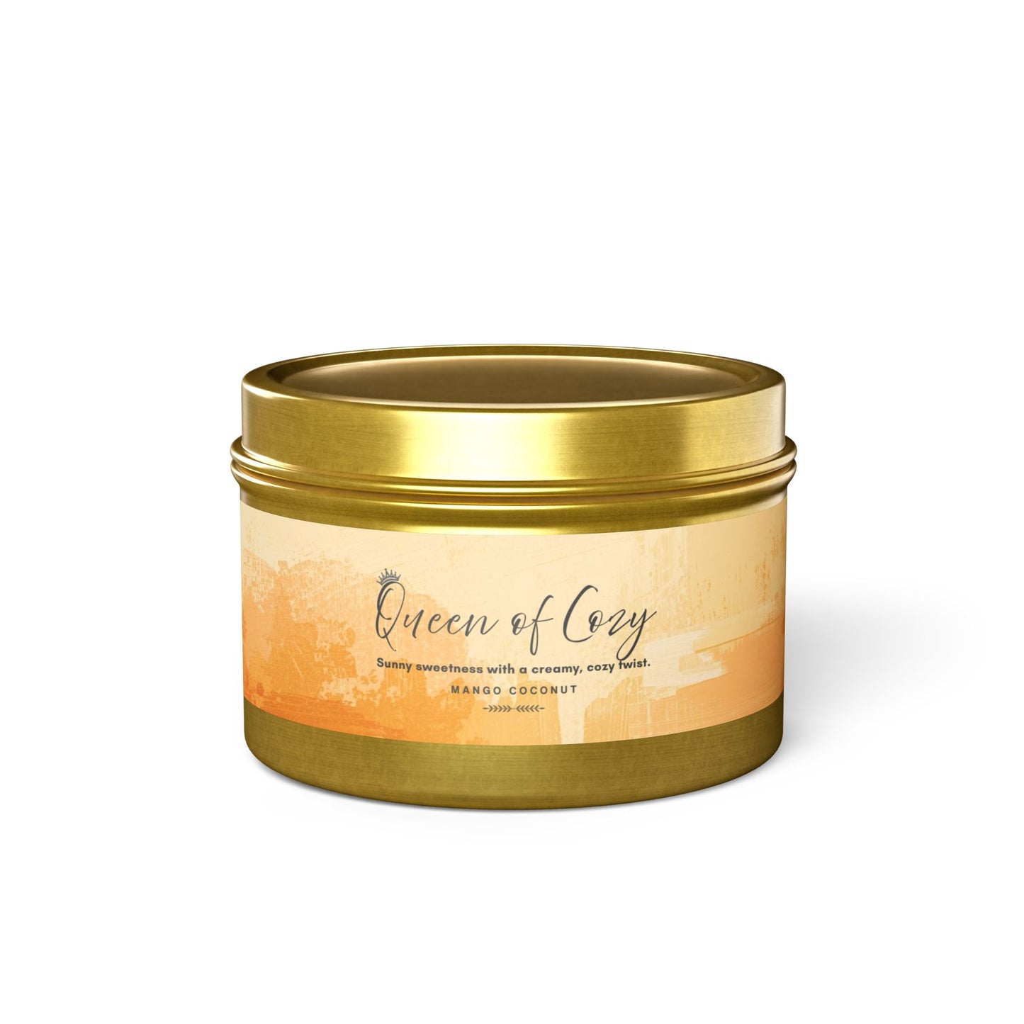 Queen of Cozy Tin Candles | Coconut Mango