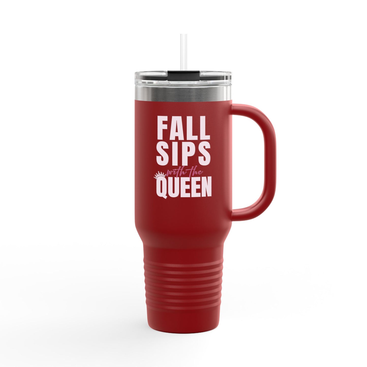 Fall Sips Queen Insulated Travel Mug