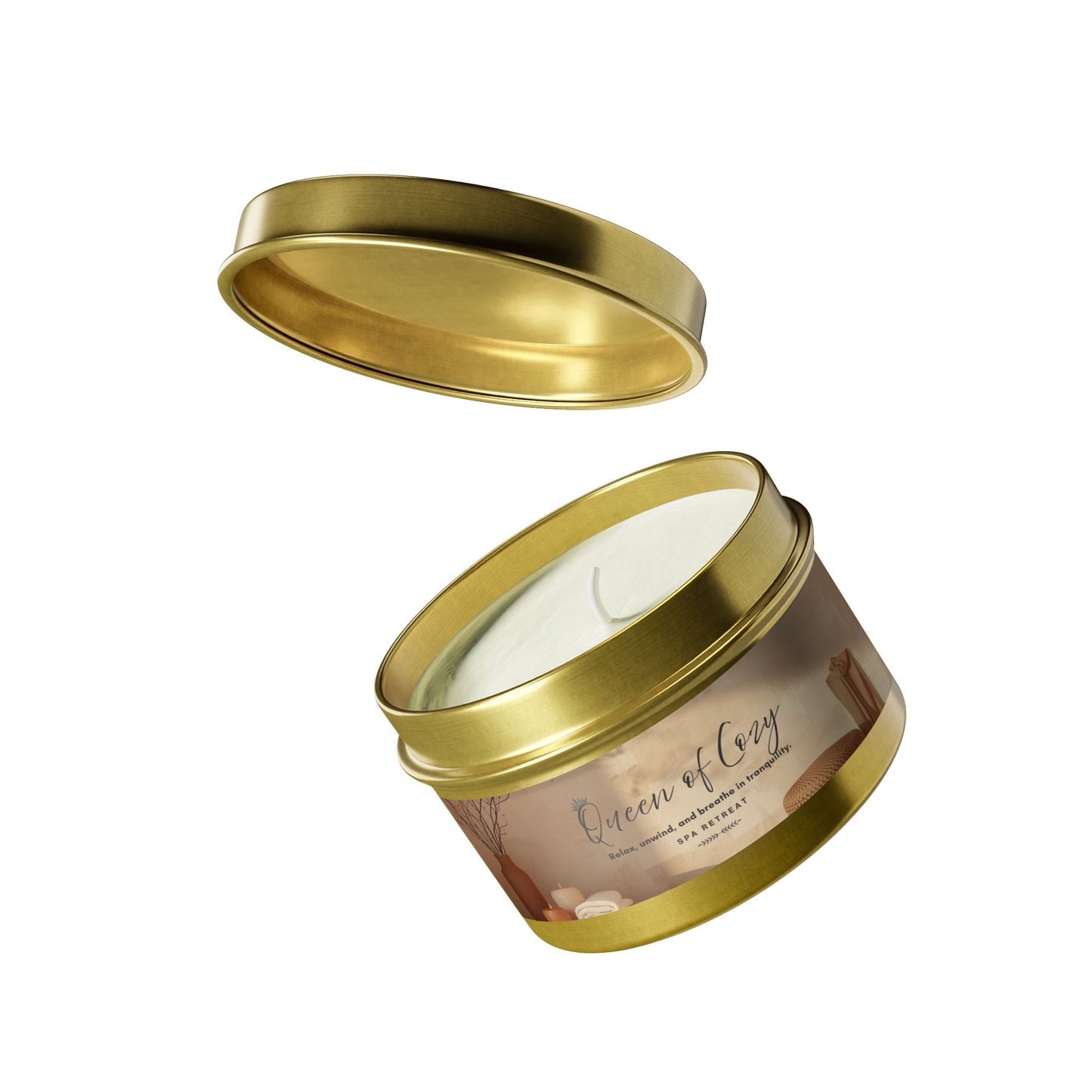 Queen of Cozy Tin Candles | Spa Retreat