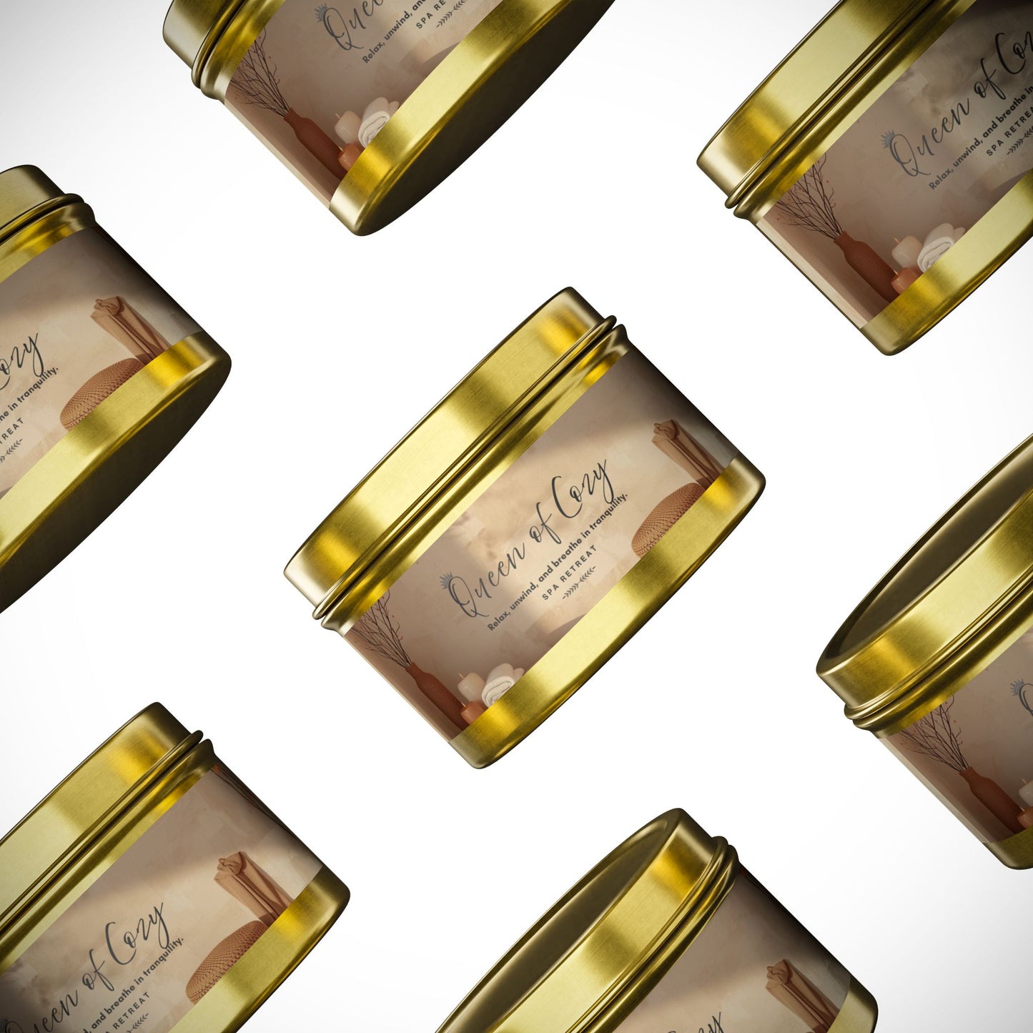 Queen of Cozy Tin Candles | Spa Retreat