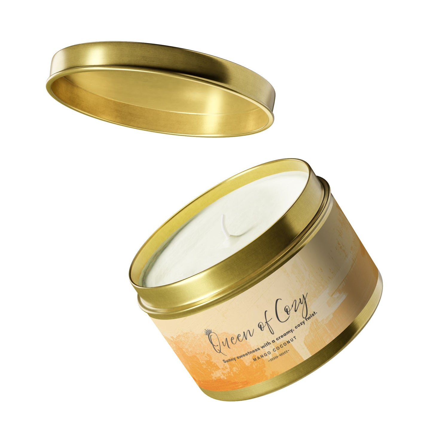 Queen of Cozy Tin Candles | Coconut Mango