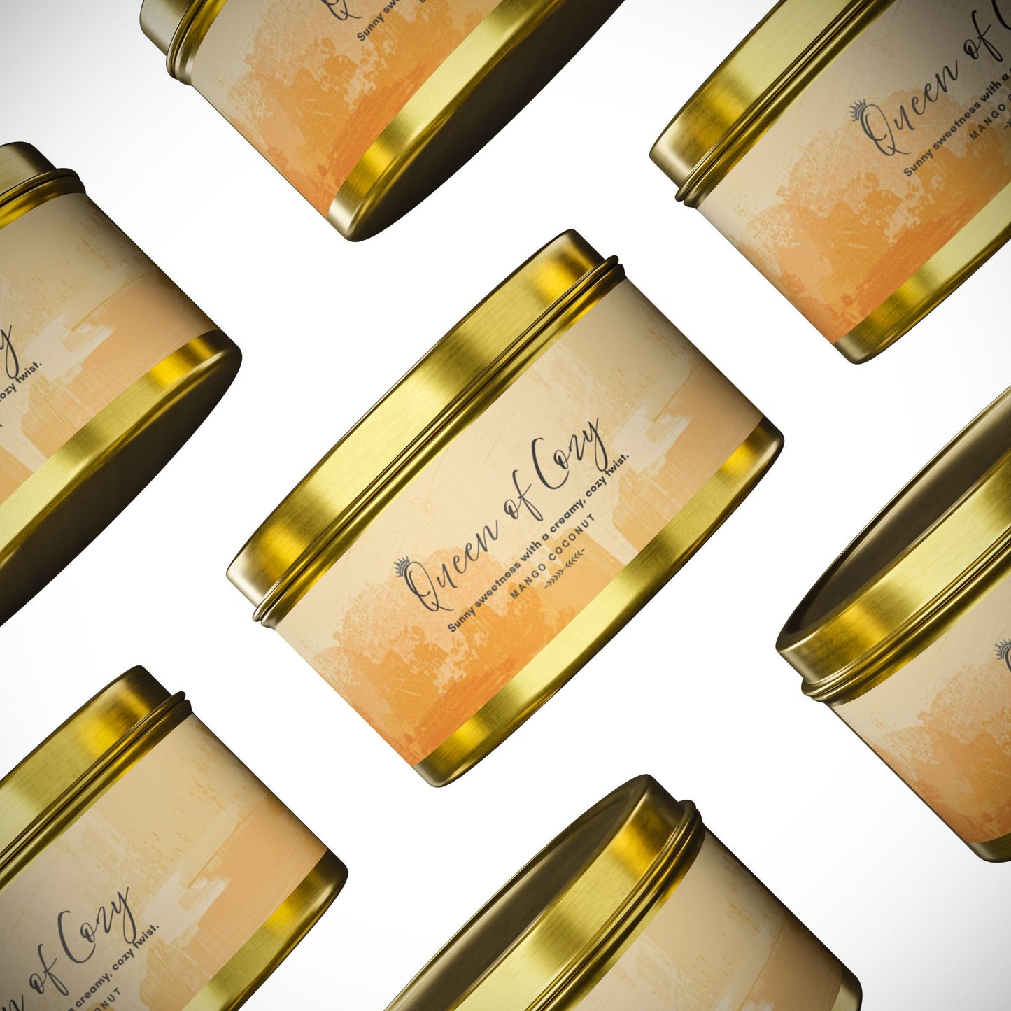 Queen of Cozy Tin Candles | Coconut Mango