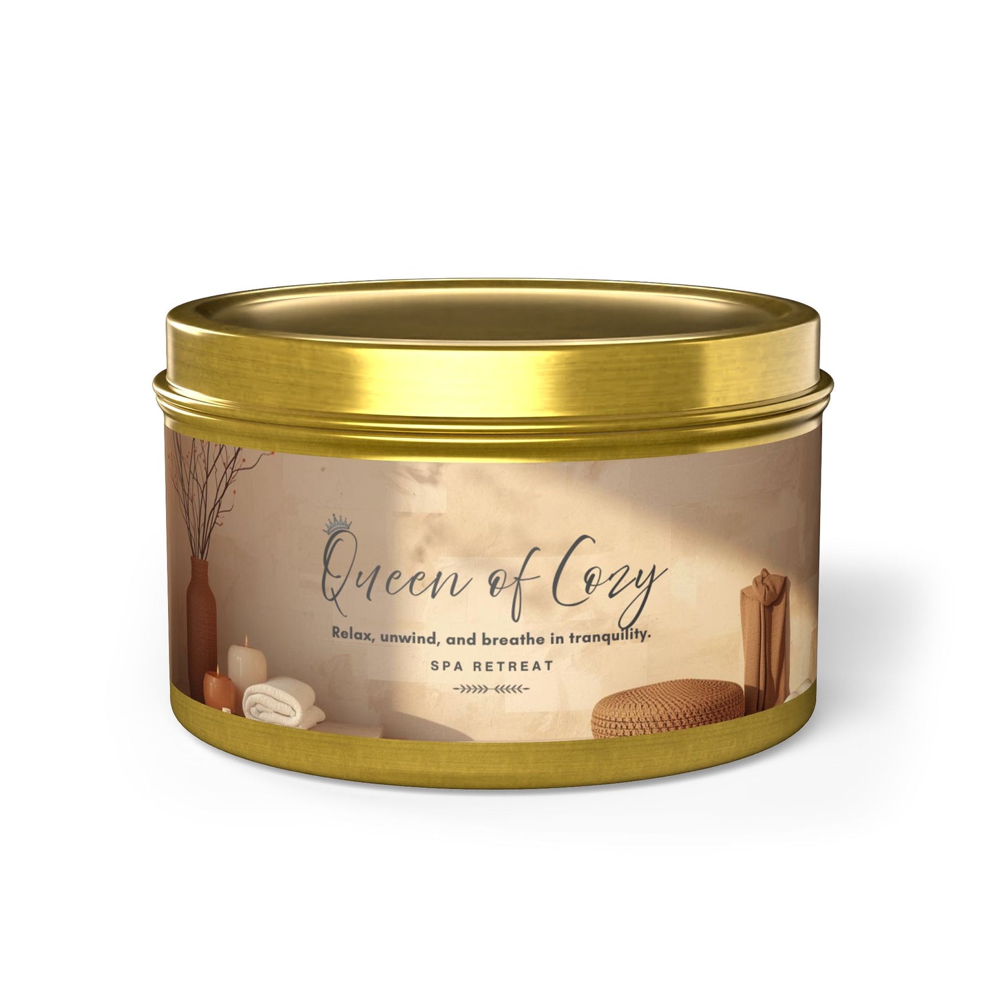 Queen of Cozy Tin Candles | Spa Retreat