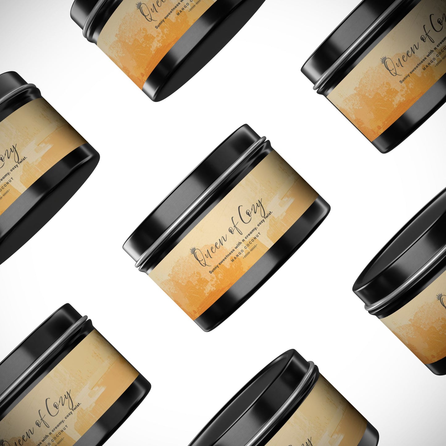 Queen of Cozy Tin Candles | Coconut Mango