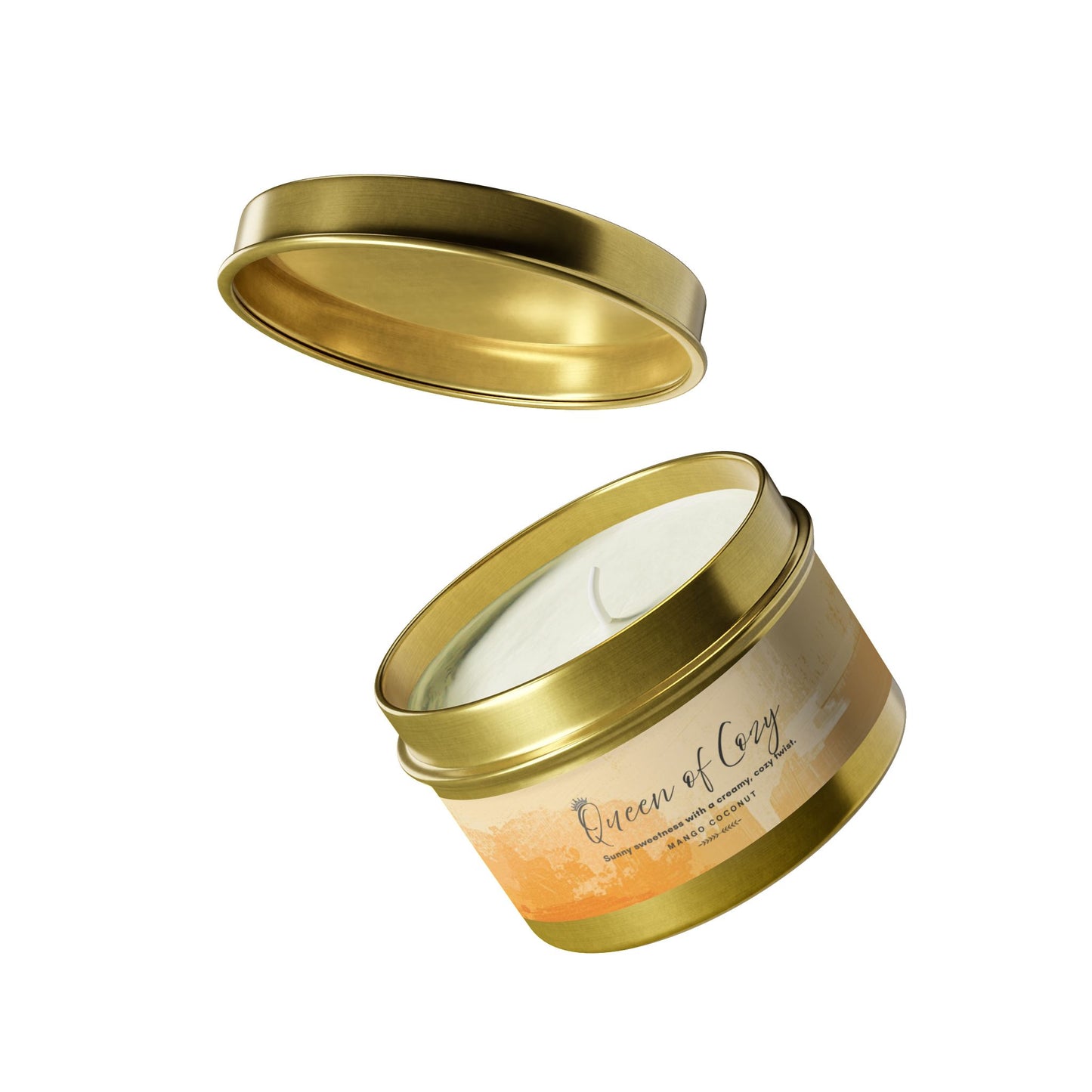 Queen of Cozy Tin Candles | Coconut Mango