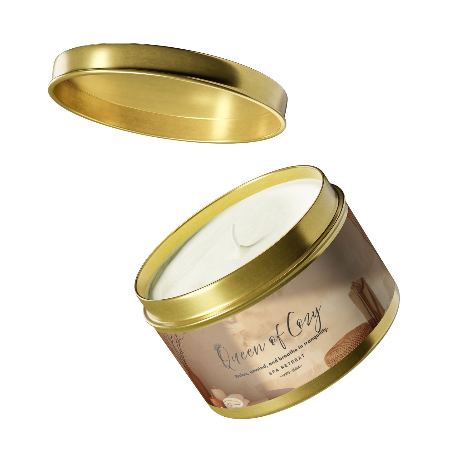 Queen of Cozy Tin Candles | Spa Retreat