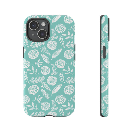 Blue Blossom Elegance Phone Case