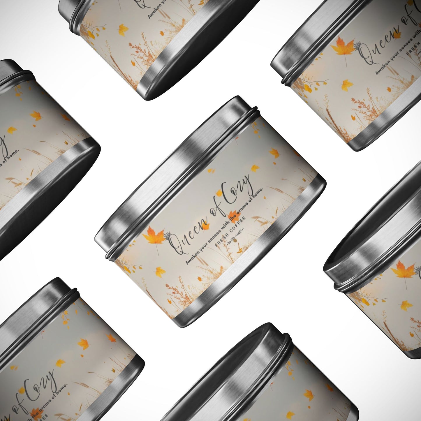 Queen of Cozy Tin Candles | Fresh Coffee