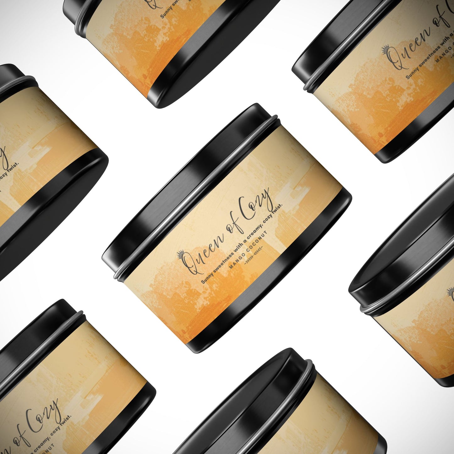 Queen of Cozy Tin Candles | Coconut Mango