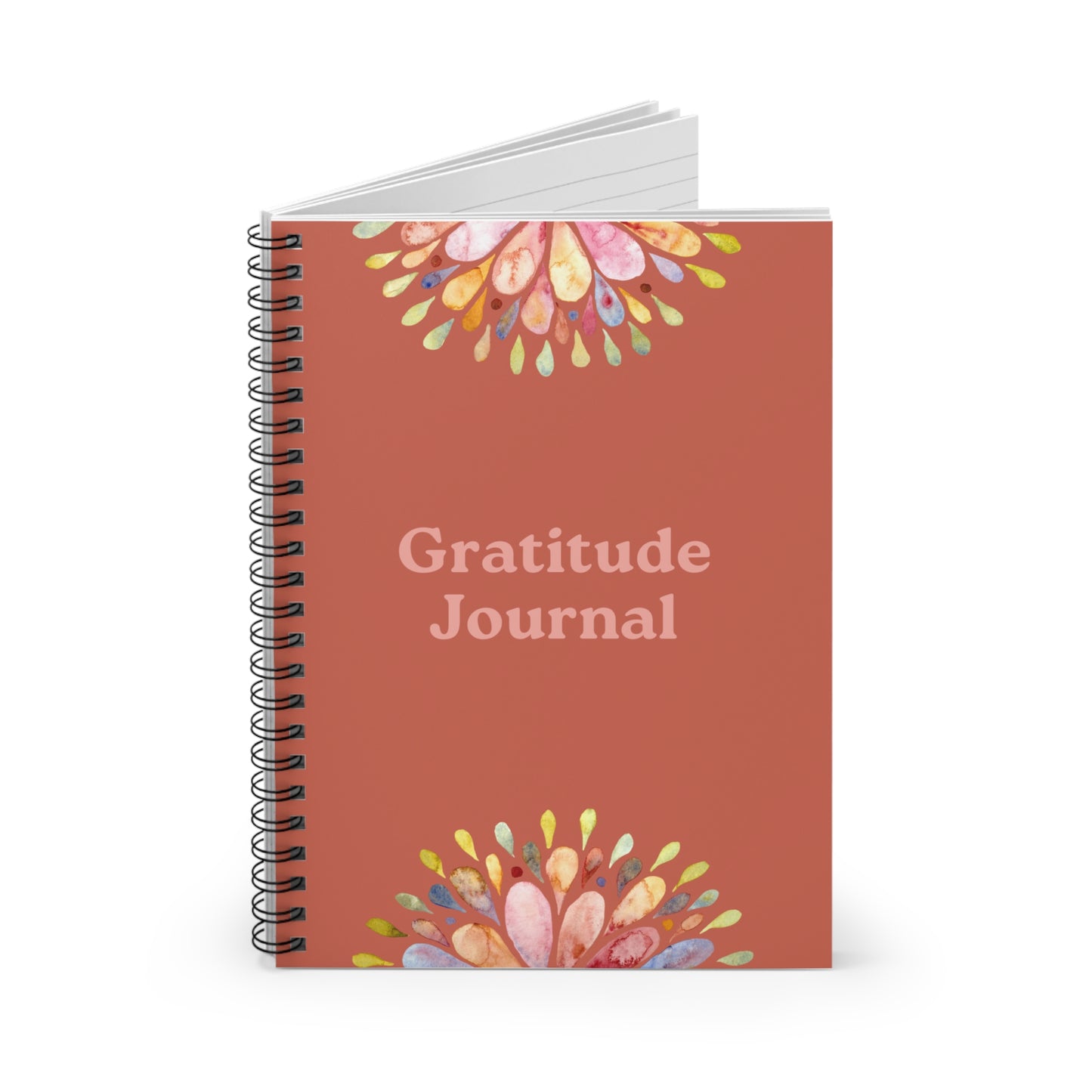 The Gratitude Journal — Whimsical Floral Spiral Notebook