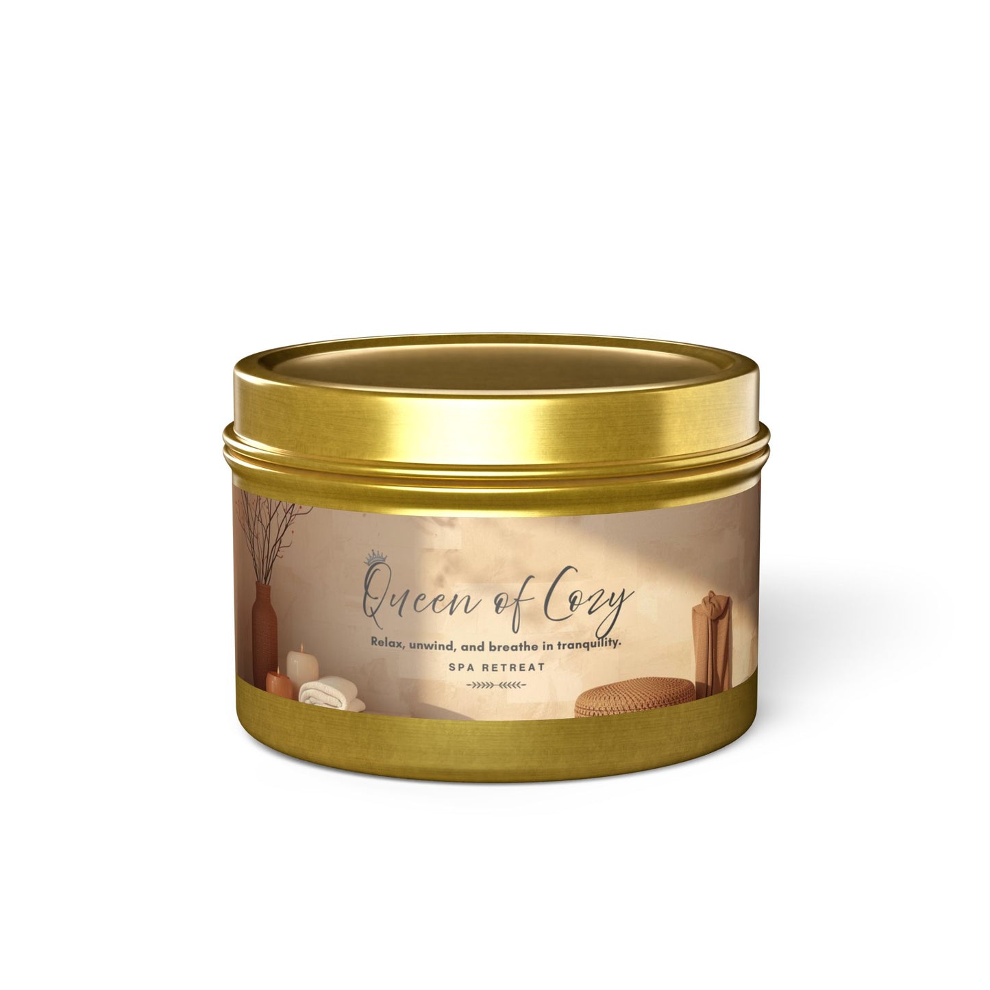 Queen of Cozy Tin Candles | Spa Retreat