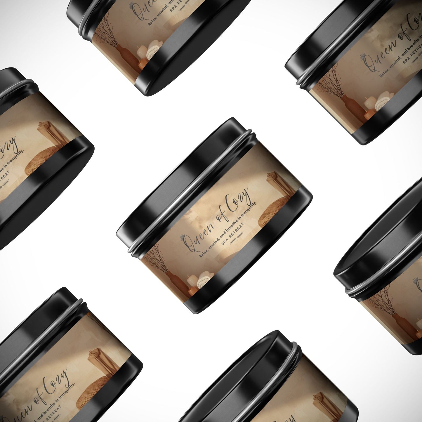Queen of Cozy Tin Candles | Spa Retreat